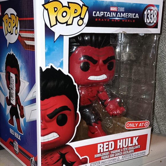 Funko Pop Super: Captain America: Brave New World - Red Hulk Vinyl Figure #1366 - Picture 4 of 8